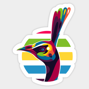 Peafowl Inside Sticker